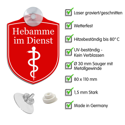 Hebamme im Dienst